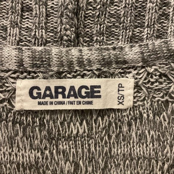 Garage Open Front  Gray Knit Cardigan - Picture 4 of 5